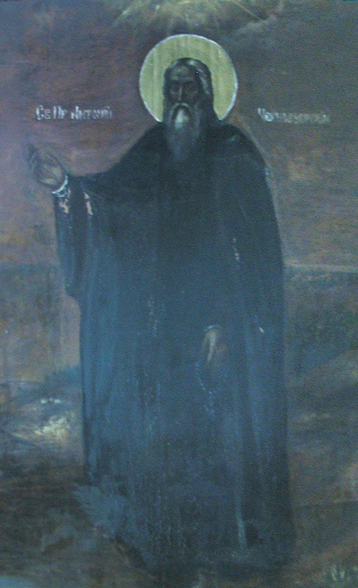 Прп. Антоний Черноезерский. Икона. Россия. XIX век. Воскресенский собор. Череповец. Вологодская обл.