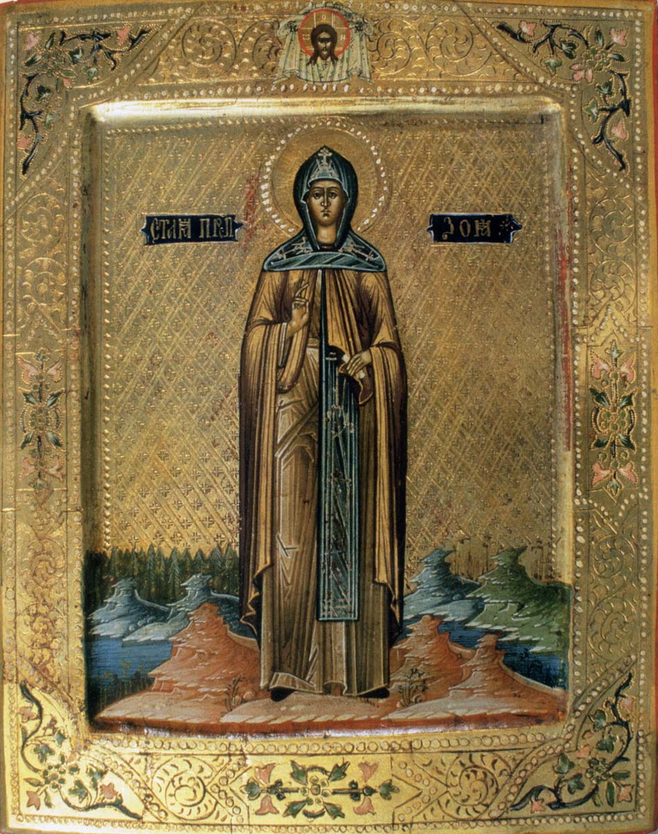 Прп. Зоя. Икона. Россия. 1913 г.Частное собрание.