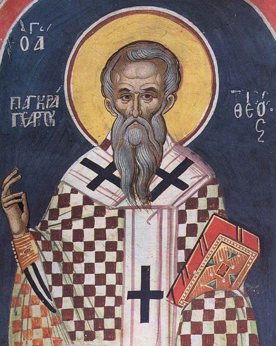 Сщмч. Панкратий. Тзортзи (Зорзис) Фука. Фреска. Афон (Дионисиат). 1547 г.