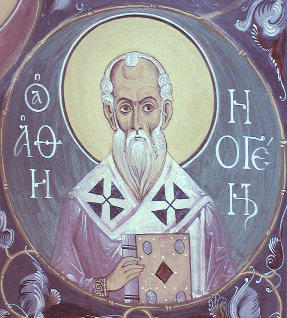 Свт. Афиноген. Алёшин А.В. (Иконописная школа). Фреска Троицкого собора Троице-Сыпанова Пахомиево-Нерехтского женского монастыря Костромской епархии. 2004 г.